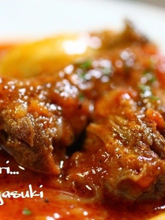 スペアリブとキノコのチリトマト煮込み。-レシピのメイン写真