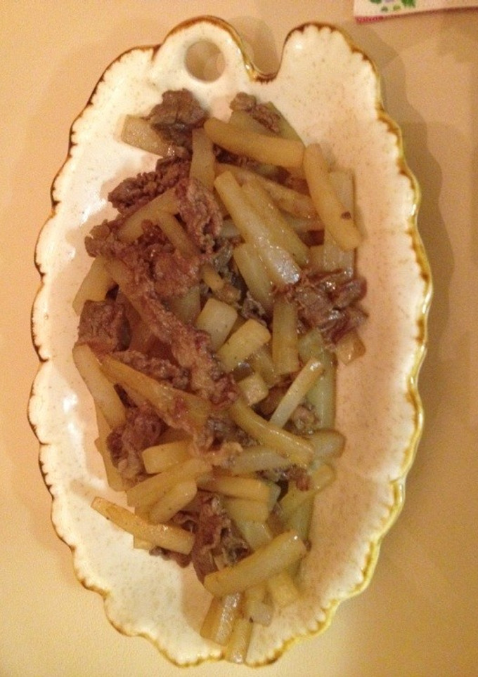 大根と牛肉の炒め煮-レシピのメイン写真