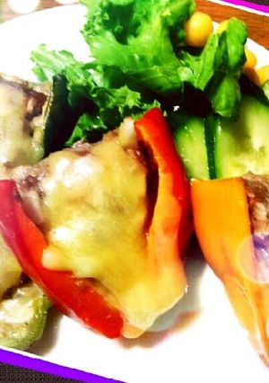 ピーマン肉詰め-レシピのメイン写真
