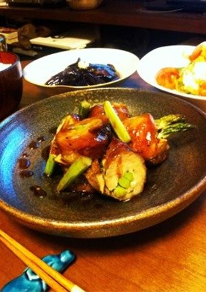 ♥ジューシー鶏もも肉のアスパラ巻き♥-レシピのメイン写真