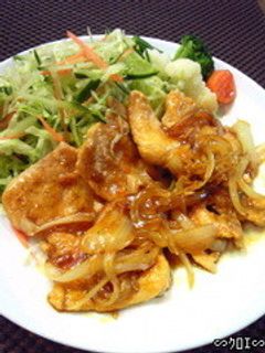 鶏むね肉でヘルシーな生姜焼き♪-レシピのメイン写真