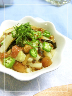 なめこと長芋の塩昆布和え-レシピのメイン写真