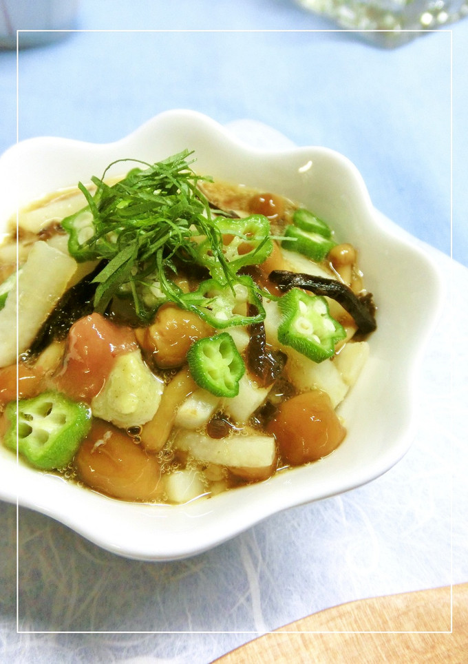 なめこと長芋の塩昆布和え-レシピのメイン写真