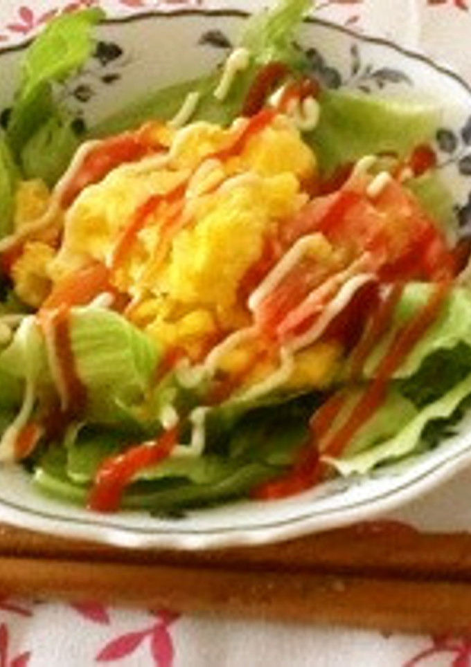 トマトチーズ卵とじ-レシピのメイン写真