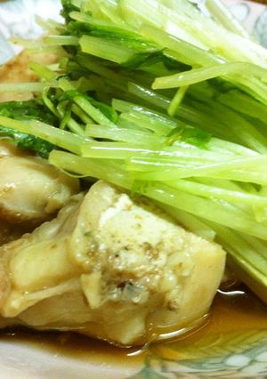 鶏肉と水菜の炊き合わせ-レシピのメイン写真