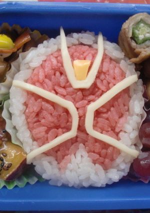 キャラ弁♪簡単☆仮面ライダーウィザード♪-レシピのメイン写真