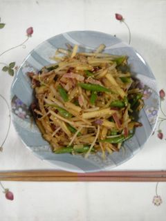 さつまいもとごぼうといんげんのきんぴら-レシピのメイン写真