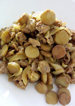 ごぼう☆カレー味で、豚肉と!-レシピのメイン写真