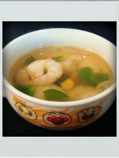 ■糖質制限■エビピラフ味スープ簡単ランチ-レシピのメイン写真