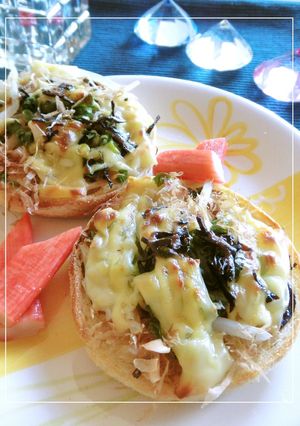 もやしと葱の塩昆布おかかトースト-レシピのメイン写真
