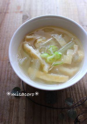 m冬瓜とあげのスープ-レシピのメイン写真