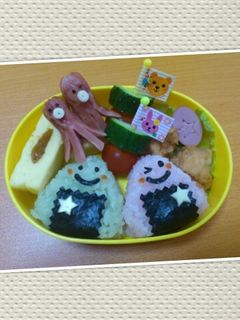 おにぎり弁当☆キャラ弁-レシピのメイン写真