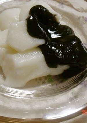 ミルクくずもち　黒ゴマソース-レシピのメイン写真
