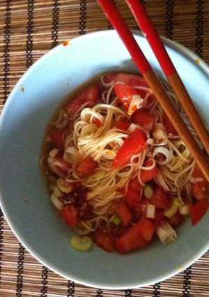 少ない材料で簡単！トマトそうめん-レシピのメイン写真