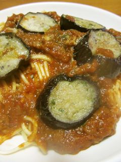 ナスとトマトソースのパスタ-レシピのメイン写真