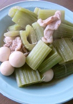ラワンふきとウズラの卵のさっと煮。-レシピのメイン写真