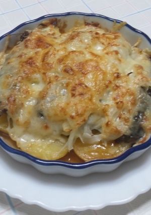 じゃがいもとイワシの缶詰のチーズ焼き-レシピのメイン写真