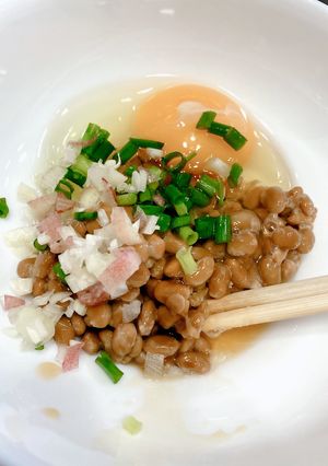 決め手はミョウガ☆なつかしい納豆ご飯-レシピのメイン写真