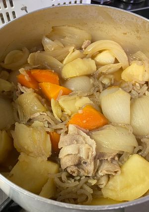 蒸し野菜の肉じゃが(豚じゃが)-レシピのメイン写真