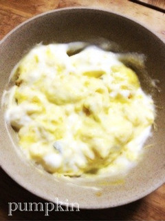 かぼちゃの煮物にヨーグルト☆!-レシピのメイン写真