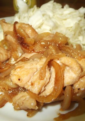 鳥のムネ肉でヘルシーな生姜焼き-レシピのメイン写真