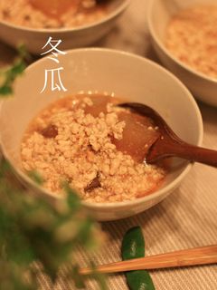 冬瓜の鶏ひき肉あんかけ♪-レシピのメイン写真