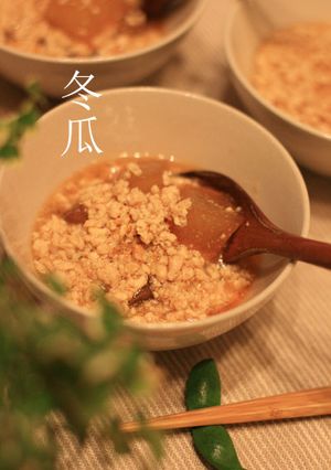 冬瓜の鶏ひき肉あんかけ♪-レシピのメイン写真