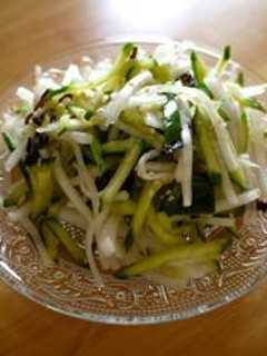 大根とキュウリの塩こんぶ〆め-レシピのメイン写真