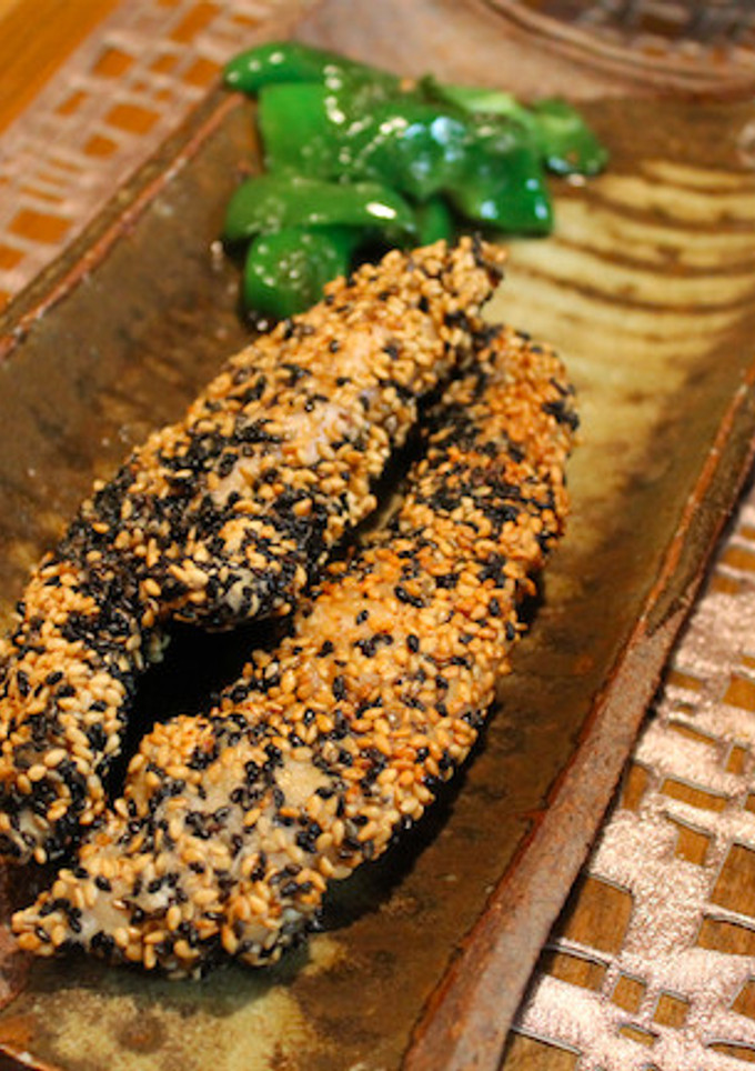 ササミのゴマ揚げ焼き-レシピのメイン写真