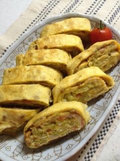 ゴーヤと納豆の卵焼き-レシピのメイン写真