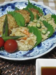 カンタン蓮根とエビのつくね-レシピのメイン写真