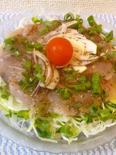 パパのアジのカルパッチョ-レシピのメイン写真