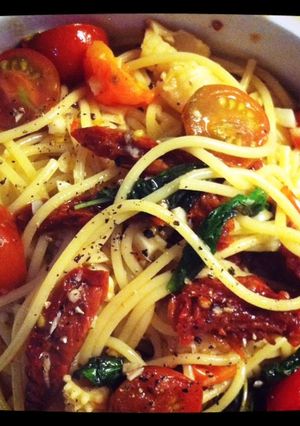 磯の香り！サンドライトマトとイカのパスタ-レシピのメイン写真