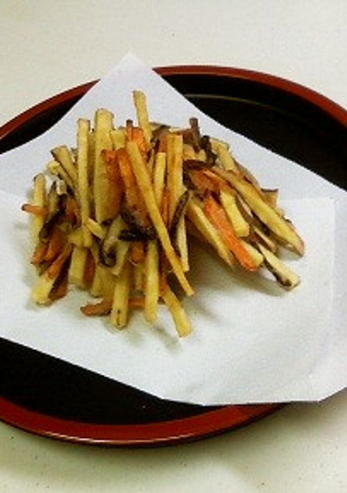 塩こんぶとさつま芋人参のかき揚げ-レシピのメイン写真