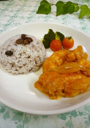 雑穀米が美味しいチキンのケチャップ煮-レシピのメイン写真
