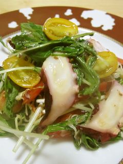 タコと水菜のサラダ-レシピのメイン写真