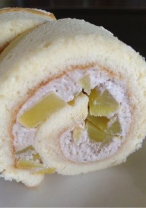 秋の実り♪ロールケーキ-レシピのメイン写真