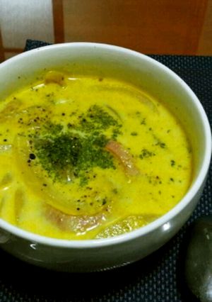 簡単♪玉ねぎのカレーミルクスープ-レシピのメイン写真