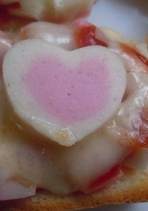 リカちゃんかまぼこの♡ピザトースト-レシピのメイン写真