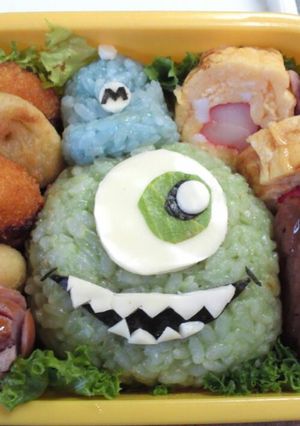 モンスターズインク☆マイク☆キャラ弁-レシピのメイン写真