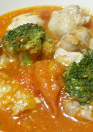 具だくさん！チキントマトスープ-レシピのメイン写真