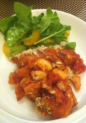 白インゲン豆とチキンのカスレ-レシピのメイン写真