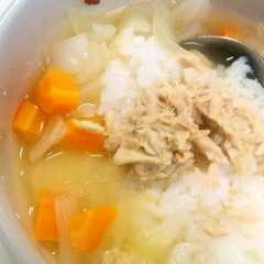 รูปของ コンソメ野菜スープ　お茶漬け風