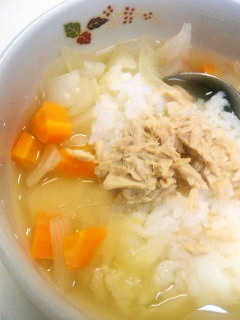 コンソメ野菜スープ お茶漬け風-レシピのメイン写真