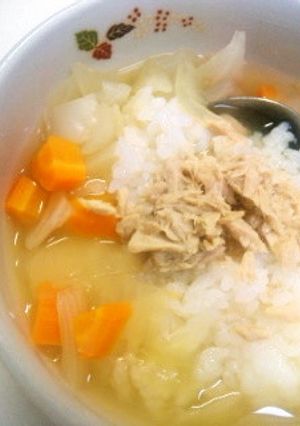 コンソメ野菜スープ　お茶漬け風-レシピのメイン写真