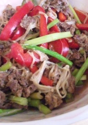 安い！ご飯が進む！エノキの炒め物-レシピのメイン写真