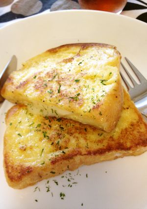 甘くない☆チーズ入りフレンチトースト-レシピのメイン写真