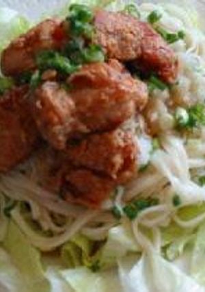 さわやか冷やし《から揚げ》うどん-レシピのメイン写真