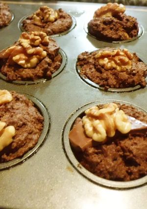 チョコとくるみのしっとりマフィン-レシピのメイン写真
