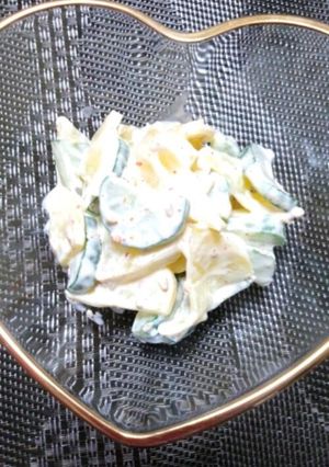 簡単！たくわんキュウリのピリマヨ!-レシピのメイン写真